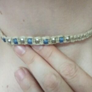 beautiful blue Hawaiian style choker‎